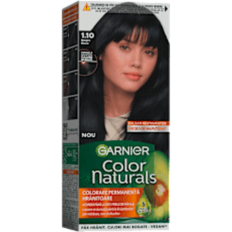 GARNIER Colour naturals Dauerhafte Haarfarbe 1.10 Cool Black, 1 Stück