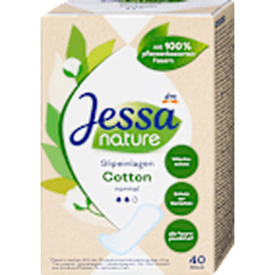 Jessa nature compresas diarias absorbentes normales, 40 uds.