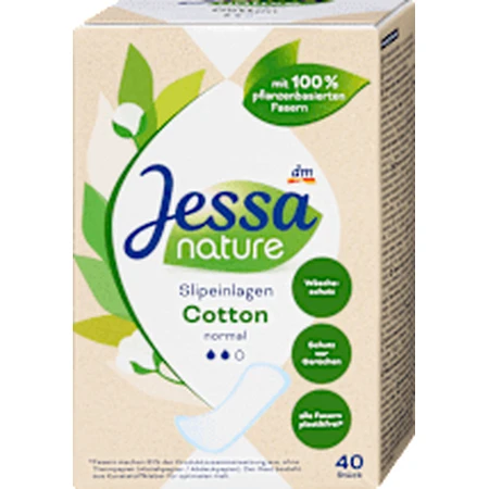 Jessa nature compresas diarias absorbentes normales, 40 uds.