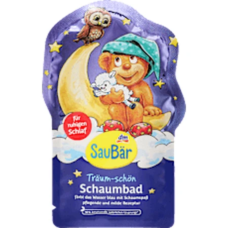 SauBär Bath Schuimende Badschuimer Zoete dromen, 40 ml