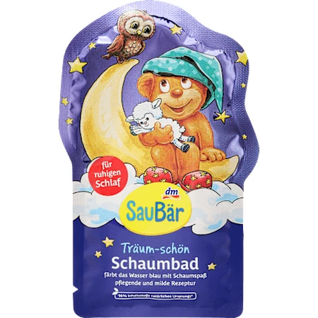 SauBär Bath Schuimende Badschuimer Zoete dromen, 40 ml