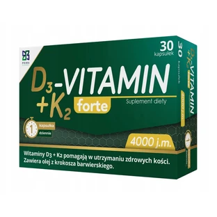 D3 + K2 Vitamine Forte, 30 capsules