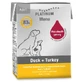 Natvoer met eend en kalkoen voor volwassen honden Hond, 185 g, Platinum