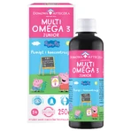 MultiOmega 3 Junior, flüssig für Kinder ab 3 Jahren, tropischer Fruchtgeschmack, 250 ml + Zuckerfreier Vitamin-Lolli Peppa Pig, Erdbeergeschmack, ab 3 Jahren, 8 g gratis