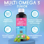 MultiOmega 3 Junior, flüssig für Kinder ab 3 Jahren, tropischer Fruchtgeschmack, 250 ml + Zuckerfreier Vitamin-Lolli Peppa Pig, Erdbeergeschmack, ab 3 Jahren, 8 g gratis