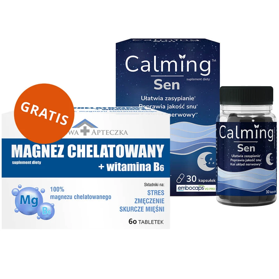 Calming Sleep, 30 capsules + magnesium in chelaatvorm + vitamine B6, 60 tabletten gratis