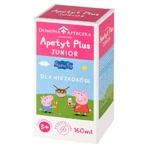 Appetite Plus Junior Peppa Pig, a partir de 3 años, 160 ml + Piruleta Peppa Pig Vitaminada sin azúcar, sabor fresa, 8 g gratis
