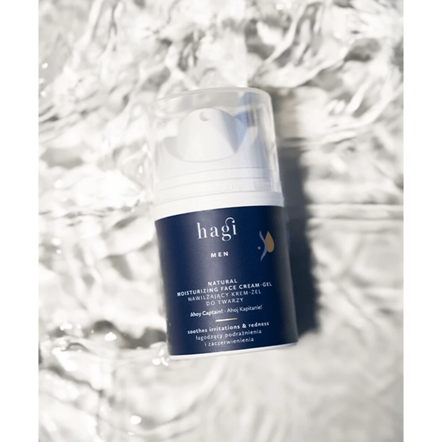 Hagi Men Ahoj Kapitan Set, Gesichtsreinigungsgel, 200 ml + feuchtigkeitsspendendes Gesichtscreme-Gel, 50 ml
