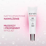 Agenity Hydra-Ox, BB cream hidratante, SPF 50, 10 beige claro, 30 ml + gel micelar limpiador, 40 ml de regalo
