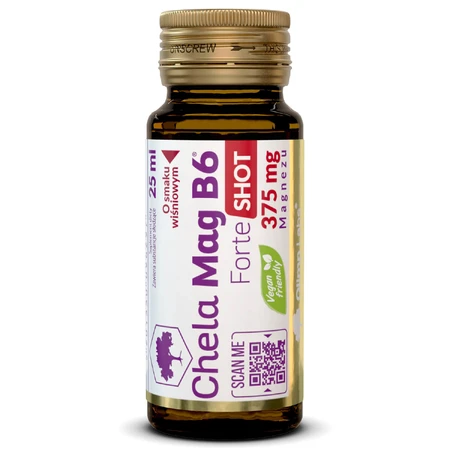 Olimp Chela-Mag B6 Forte Shot, ampullen, kersensmaak, 9 x 25 ml