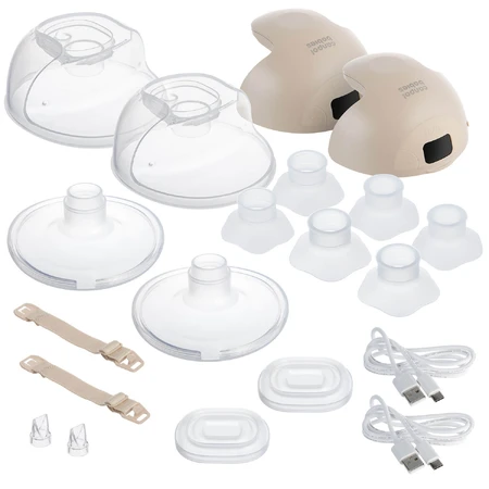 Canpol Babies SmartSense, extractor de leche de concha inteligente, doble