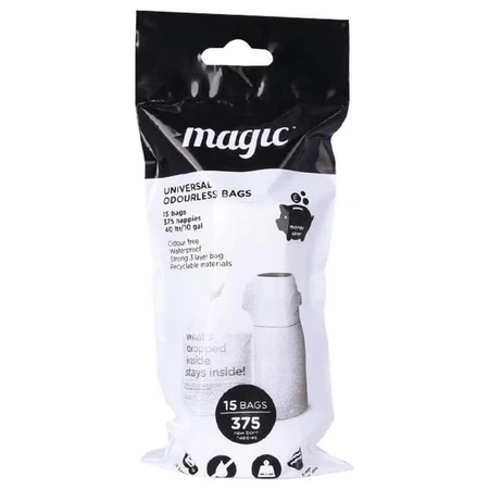 Magic, 3-lagige gebrauchte Windelsäcke, 15 Stück