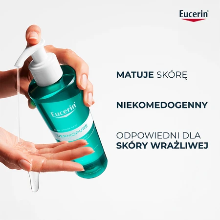 Eucerin DermoPure Clinical, reinigingsgel voor gezicht en lichaam, 400 ml