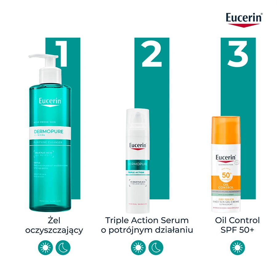 Eucerin DermoPure Clinical, reinigingsgel voor gezicht en lichaam, 400 ml