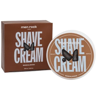 Men Rock Shave Cream, shaving cream, sandalwood, 100 g