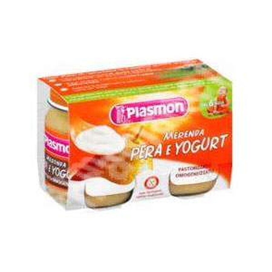 Buy Puree Pear and yogurt snack, +6 months, 2x 120 g, Plasmon Puree Pear and yogurt snack, +6 months, 2x 120 g, Plasmon