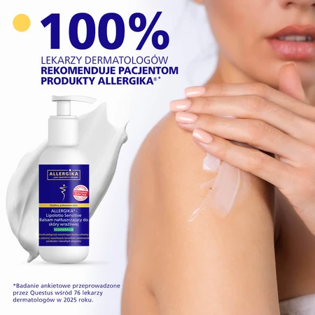 Allergica Lipolotio Sensitive, smerende bodylotion, gevoelige huid, 500 ml