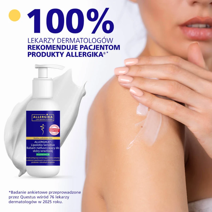 Allergica Lipolotio Sensitive, smerende bodylotion, gevoelige huid, 500 ml