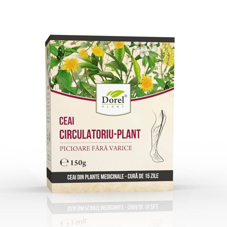 Tè Circolatorio-Pianta gambe senza vene varicose, 150 g, Dorel Plant