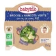 Menú puré ecológico de brócoli, judías verdes y arroz, +12 meses, 230 g, BabyBio