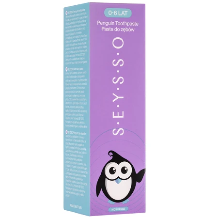 Seysso Kids Penguin, pasta dentífrica infantil con flúor, 0-6 años, 75 ml ENVASE CONTAMINADO