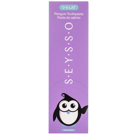 Seysso Kids Penguin, pasta dentífrica infantil con flúor, 0-6 años, 75 ml ENVASE CONTAMINADO