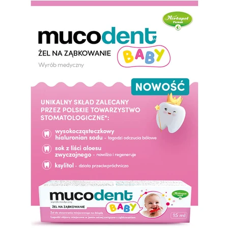 Mucodent Baby, Zahnungsgel, 15 ml