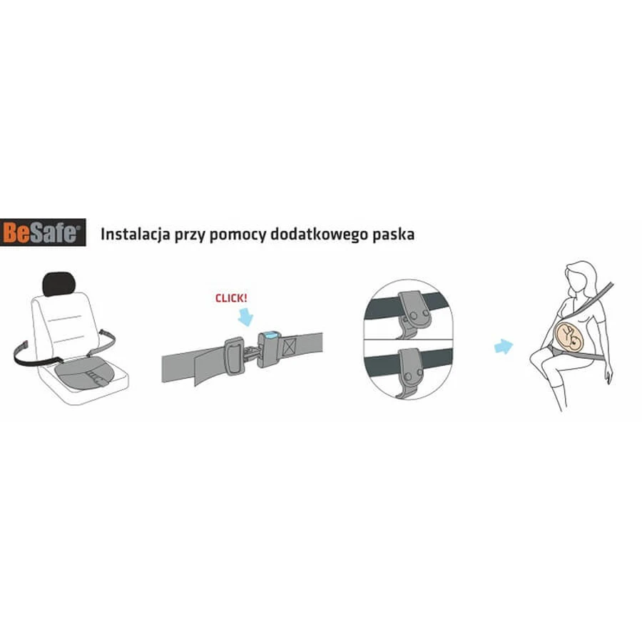BeSafe, adaptateur iZi fix pour ceintures de sécurité pour femmes enceintes, 1 pc