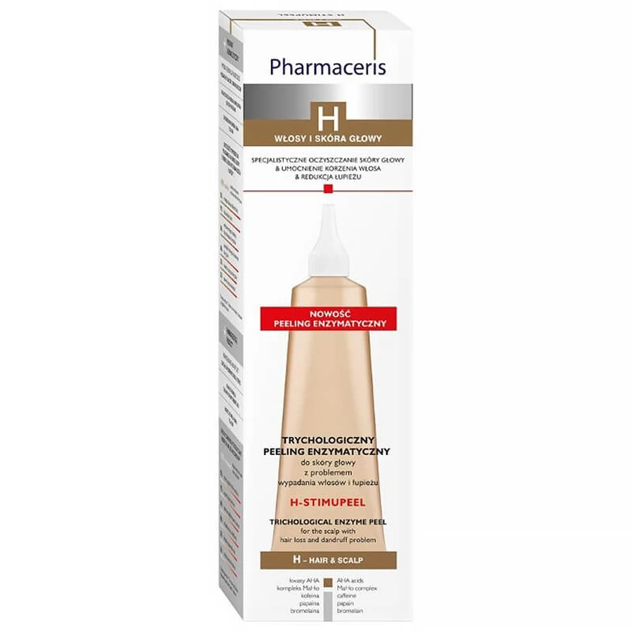 Pharmaceris H-Stimupeel, gommage enzymatique trichologique du cuir chevelu, 125 ml