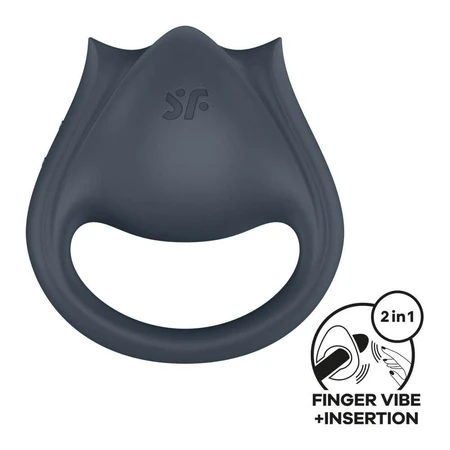 Satisfyer Perfect Pair 2, anneau vibrant pour couples, gris