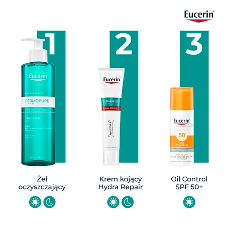Eucerin DermoPure Clinical Hydra Repair, verzachtende crème voor de acnegevoelige huid, 40 ml