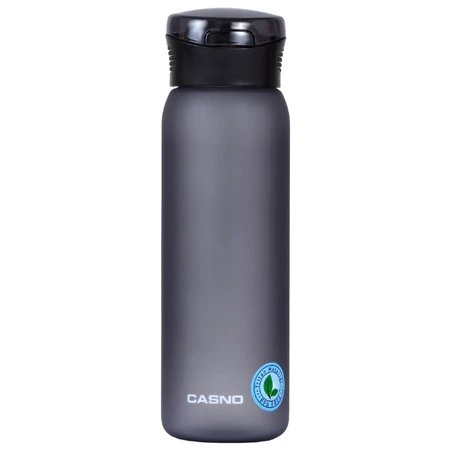 Casno, Colorado Tritanflasche mit Strohhalm, grau 600 ml