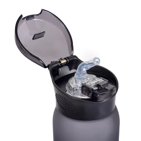 Casno, Colorado Tritanflasche mit Strohhalm, grau 600 ml