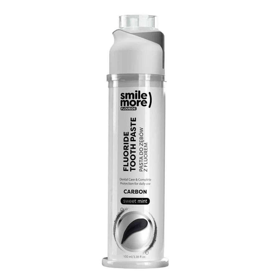 HiSkin Smile More, Zahnpasta zur Revitalisierung des Zahnschmelzes, Kohle und süße Minze, 100 ml