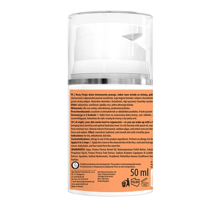 Apis Peachy Skin, odżywczy krem na noc, 50 ml: ceny i cechy
