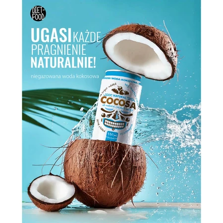 Diät-Nahrungsmittel Cocosa Natural Water, Kokosnusswasser, still, 330 ml