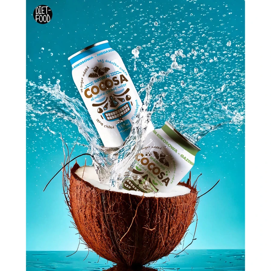 Diät-Nahrungsmittel Cocosa Natural Water, Kokosnusswasser, still, 330 ml