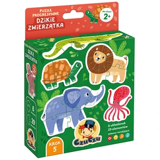 CzuCzu Wild Animals, progressive puzzles for children, from 2 years old, 29 elements