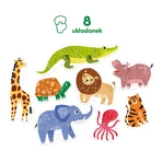 CzuCzu Wild Animals, progressive puzzles for children, from 2 years old, 29 elements