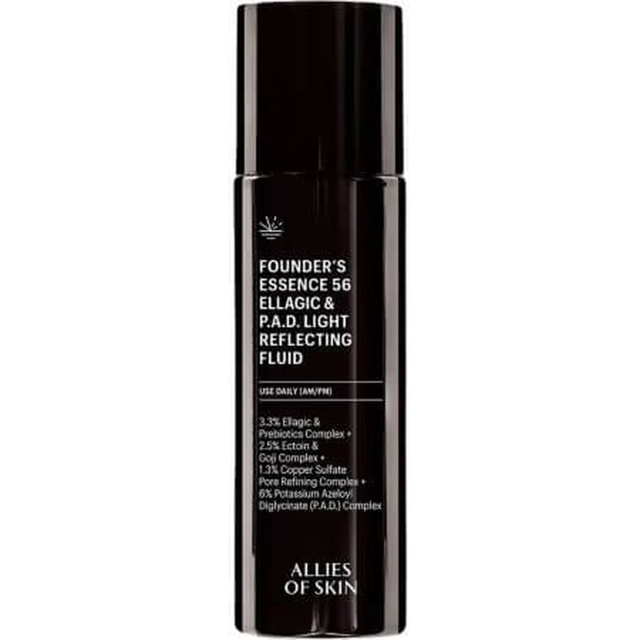 Founder's Essence 56 Ellagic and P.A.D. Light Reflecting Fluid Brightening Essence with Ellagic Acid, 100 ml, Allies Of Skin