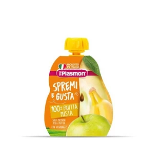 Gemengde vruchtenmoes, appel, banaan en peer, +6 maanden, 100 g, Plasmon