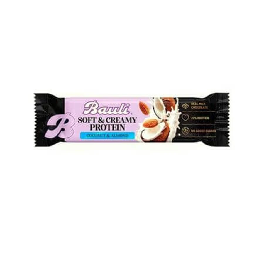Baton proteic cu cocos si migdale Soft & Creamy, 45 g, Bauli