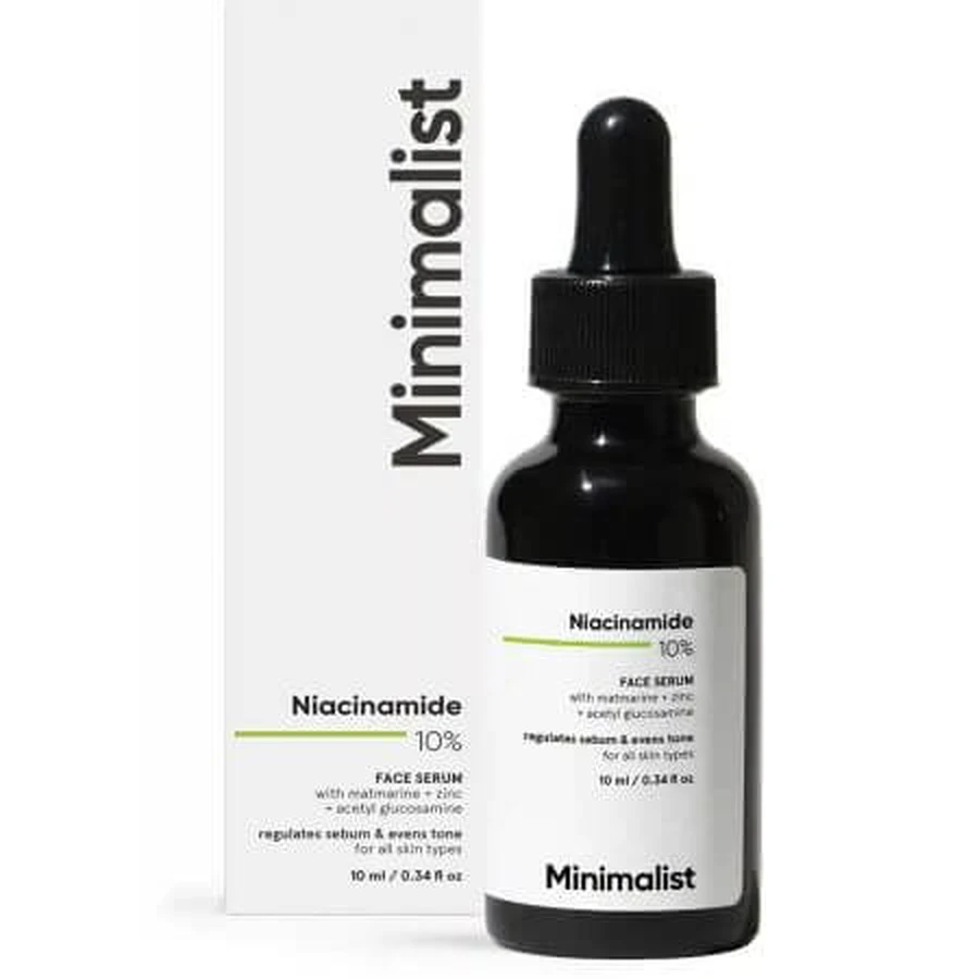 Gesichtsserum mit 10% Niacinamid für fettige Haut, 30 ml, mini.