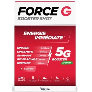 Chupito energizante Force G Booster, 10 ampollas bebibles, Vitavea
