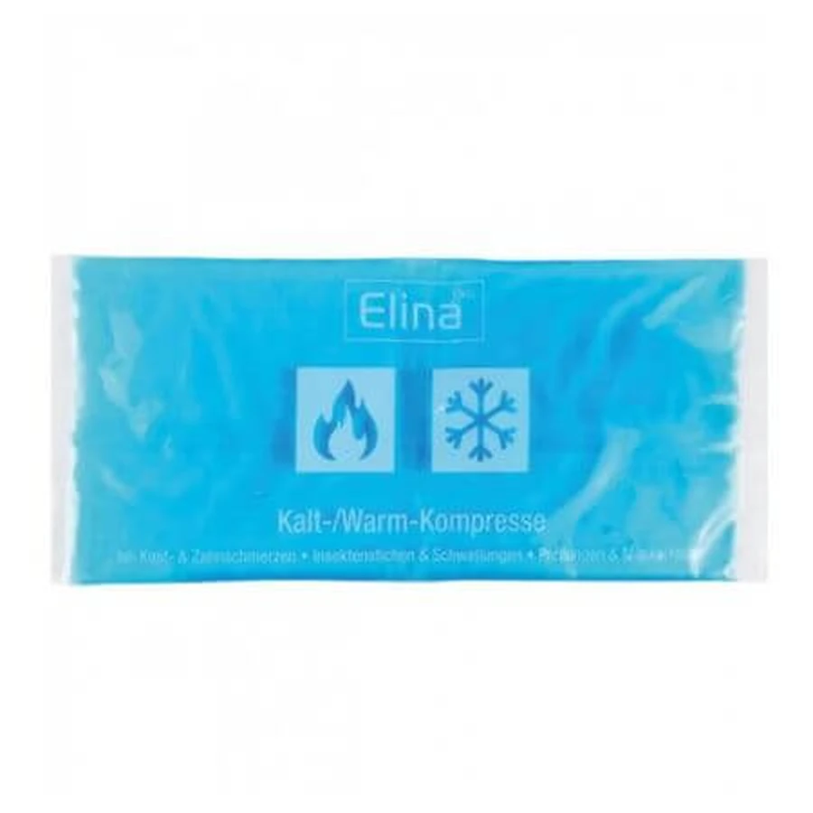 Compresse avec gel thermique pour la thérapie froid-chaud, 29 cm x 12 cm, 1 pièce, Elina Med