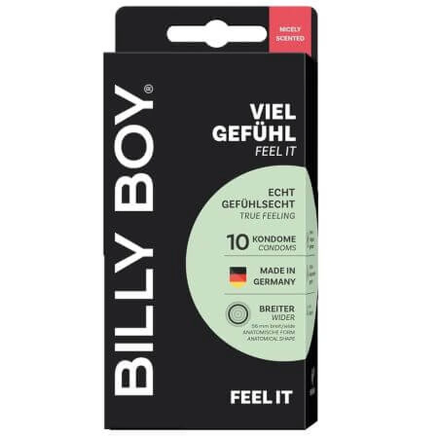 Préservatif Feel It, 10 pièces, Billy Boy