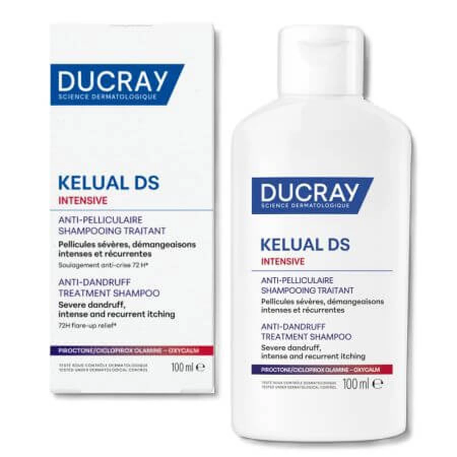 Champú Kelual DS Intensive, 100 ml, Kelual DS Intensive, 100 ml, Ducray