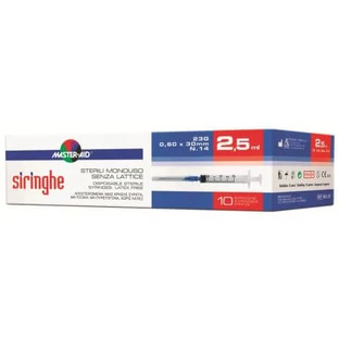 Seringue stérile jetable avec aiguille fine, 2,5 ml, 10 pièces, Pietrasanta Pharma