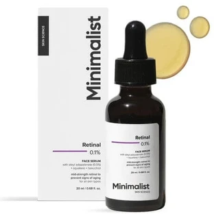 Serum do twarzy z retinalem 0,1%, 20 ml, minimalistyczne
