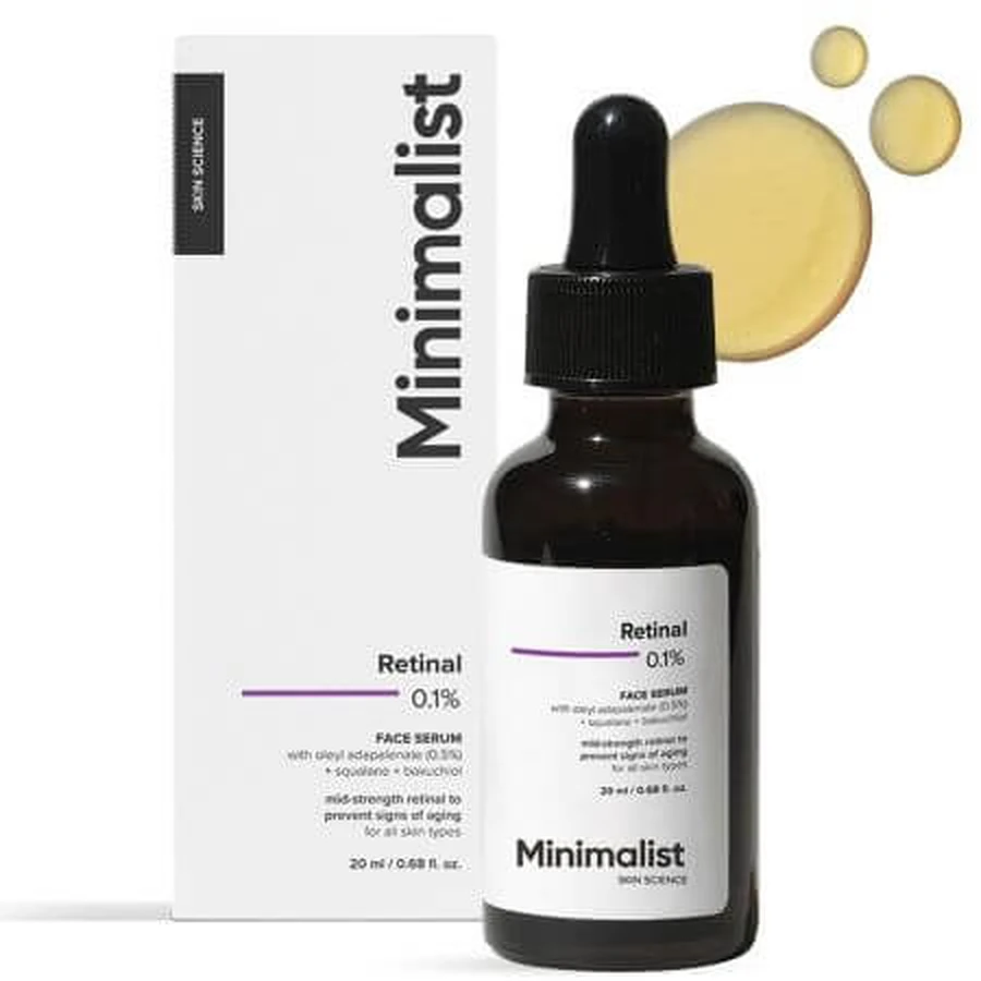 Face Serum with Retinal 0.1%, 20 ml, Minimalist